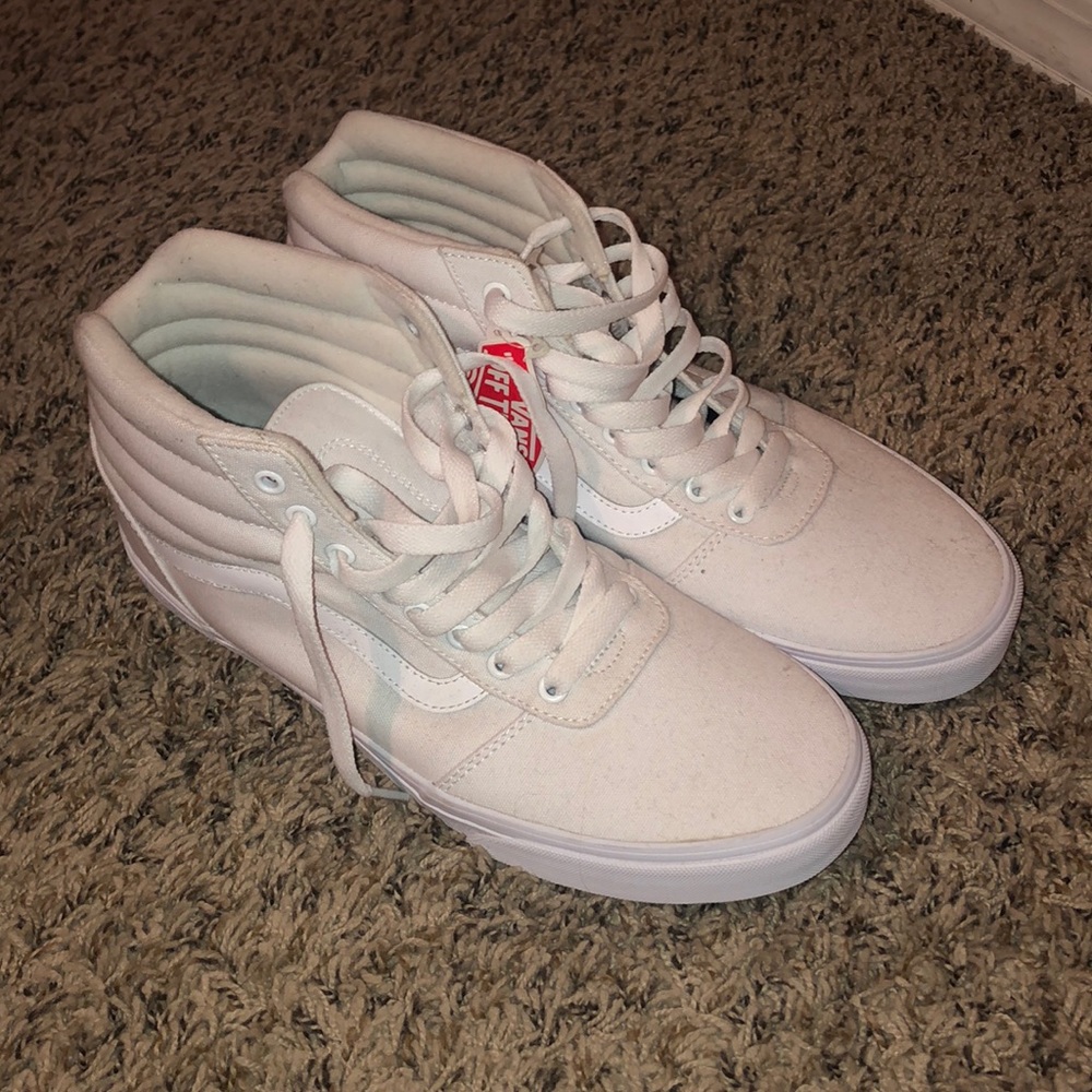 Vans Canvas Sk8-Hi (True White)